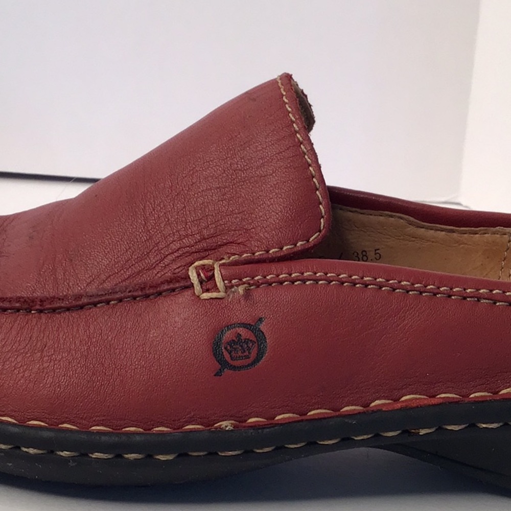 Born Red Leather Mules - Picture 5 of 9